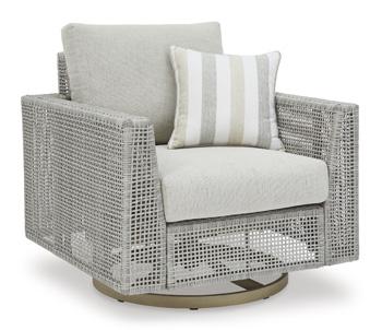 Seton Creek Outdoor Swivel Lounge with Cushion