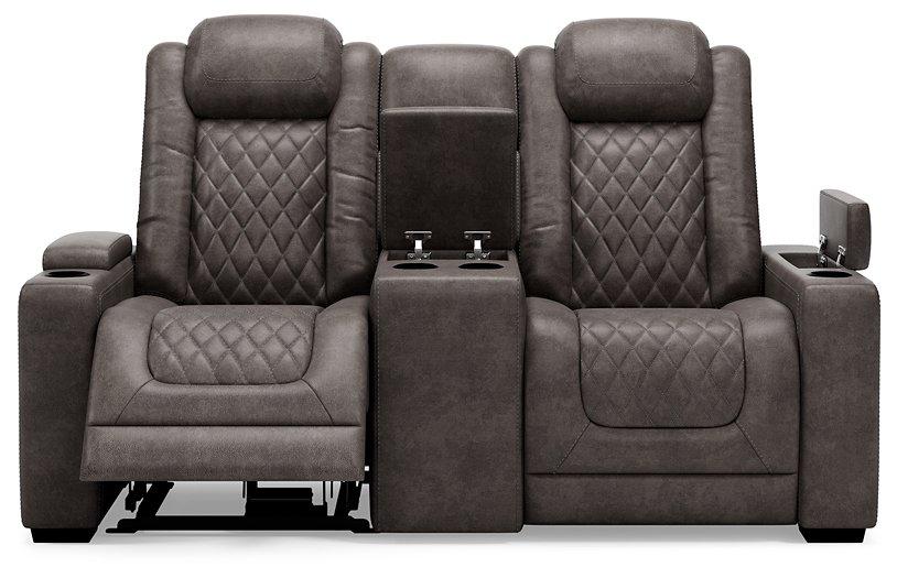 HyllMont Power Reclining Loveseat with Console